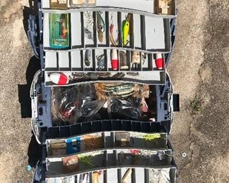 Tackle box full of lures