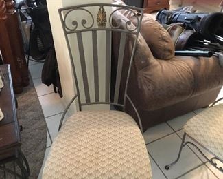 Matching wrought iron chairs