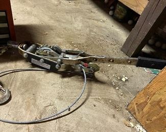 Fence come along winch