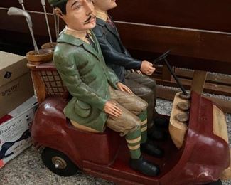 Resin golfing buddies