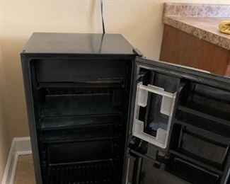 #31	sanyo stainless dorm frig 	 $75.00 
