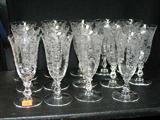 Rosepoint Etched Crystal by Cambridge