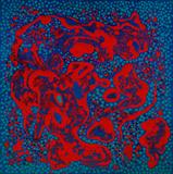 Vance Kirkland #20 in a Series of Dot Paintings - 1964 - 20" x 20"