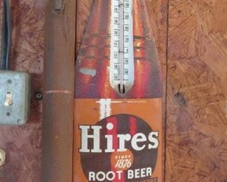 old tin thermometer