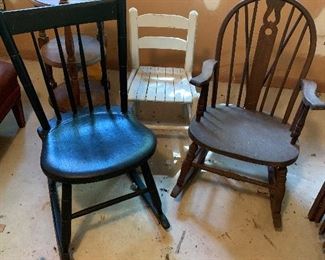 Selection of Antique Children's Rocker
