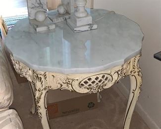Marble Top French Table