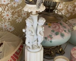 French Ceramic Table Lamp