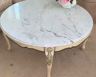 French Marble Top Center Table