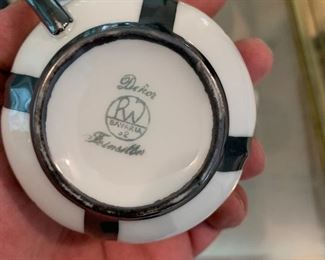 Bavarian Silver Decorated Tea Set