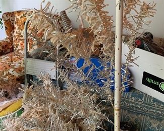 Vintage Flocked Aluminum Christmas Tree