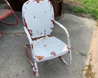 Vintage Metal Porch Rockers