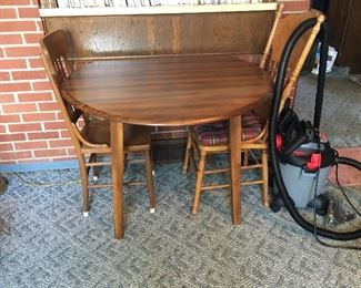 Small kitchen table with fold down sides