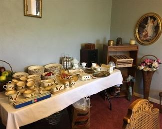 Strawberry dishes from Mikasa 