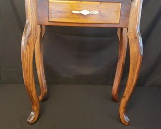 Wooden Side Table with Drawer