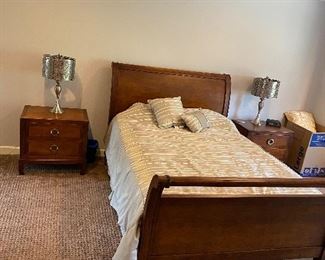 $1800 FIRM NO FURTHER DISCOUNT BOYD FURNITURE SOLID WOOD QUEEN SIZE BEDROOM SET- SEE DESCRIPTION SECTION FOR MEASUREMENTS