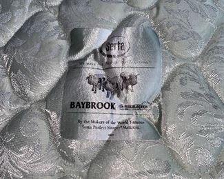 $80 EACH TWIN MATTRESS WITH BOXSPRING AND FRAME-2 AVAILABLE 
MATTRESS MEASURES 74”L x 37.5”W