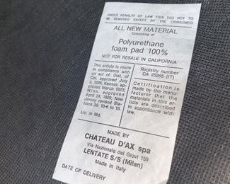 $250 ITALIAN LEATHER AND CARVED WOOD ARMCHAIR 
27”L x 21”D x 40.5”H