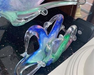 GLASS ART NAPKIN HOLDER