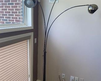 $150 SILVER NOVA 3 BULB FLOOR LAMP
82” HEIGHT 
