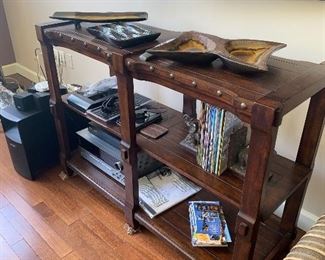 $200 WOOD RUSTIC FINISH SOFA TABLE
51”L x 19.5”D x 36”H
