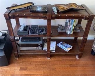 $200 WOOD RUSTIC FINISH SOFA TABLE
51”L x 19.5”D x 36”H