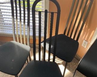 $30 EACH 3 BLACK CHAIRS