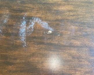 $60 WOOD & METAL TRUNK STYLE RUSTIC FINISH COFFEE TABLE / SOLD AS IS 
49”L x 26”W x 20.25”H
