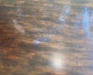 $60 WOOD & METAL TRUNK STYLE RUSTIC FINISH COFFEE TABLE / SOLD AS IS 
49”L x 26”W x 20.25”H