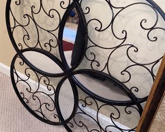 $45 METAL ART WITH MIRROR