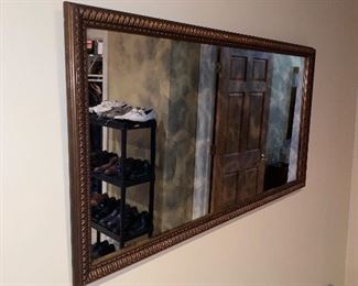 $60 LARGE VINTAGE MIRROR 
51.5”L x 27.5”H