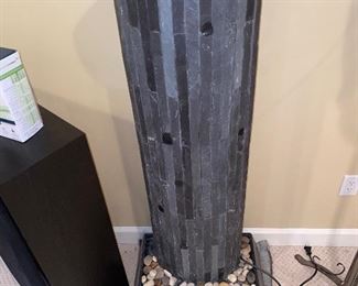 $120 SLATE FOUNTAIN 
21”L x 14.25”D x 52.5”H 