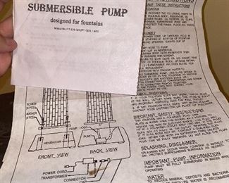 $120 SLATE FOUNTAIN 
21”L x 14.25”D x 52.5”H 