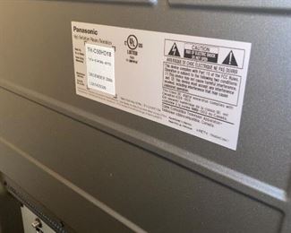 $80 50” PANASONIC TV
MODEL TH-C50HD18
MANUFACTURING DATE DECEMBER 2008
