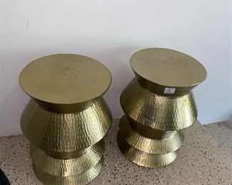 $25 EACH METAL SIDE TABLES 