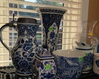 BLUE DELFTS POTTERY