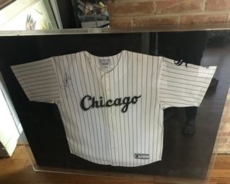 Michael Jordan Autographed Bulls Jersey - 45 and 23, baseball, white sox jersey, baseball bat