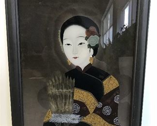 Asian Hand Painted Portrait