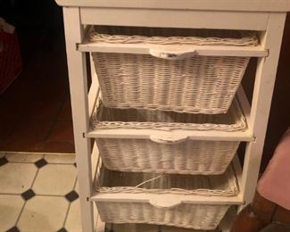 Wicker (3 Tier) Basket Hanger