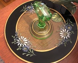 Glass Plate with Vaseline handle