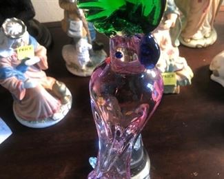 Blown Glass Parrot