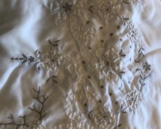 Gorgeous hand embroidered table cloth