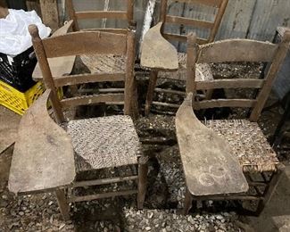 Vintage student chairs 