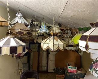 Glass Lamp Shades (dozens) 