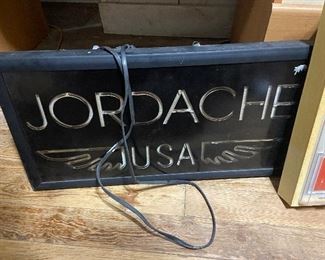 vintage jordache neon sign 