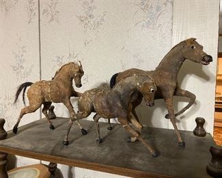 Antique horse doll/toys civil war era 