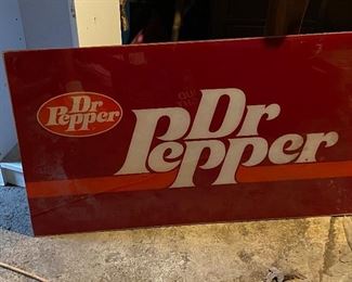 dr pepper advertising sign