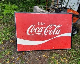 Large Coca Cole Metal Sign - Made by AM in lynchburg VA 