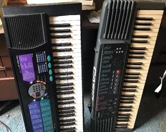 Casio and yamaha electric piano keyboards 