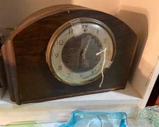 old mantle clocks  -lots of them
