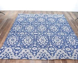 7X11' Blue Pattern Area Rug